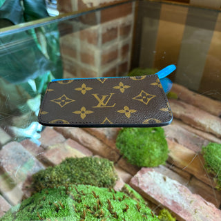 LOUIS VUITTON Blue Romy Card Holder