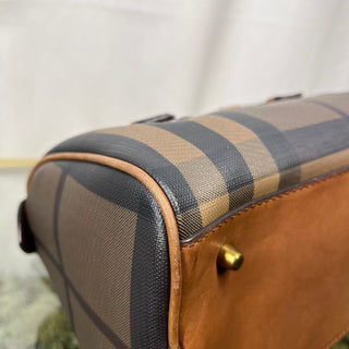 BURBERRY Chester Smoked Check Small Bowling Bag