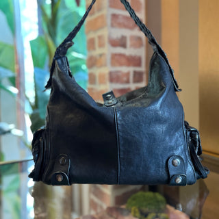 CHLOE Silverado Black Leather Hobo Bag