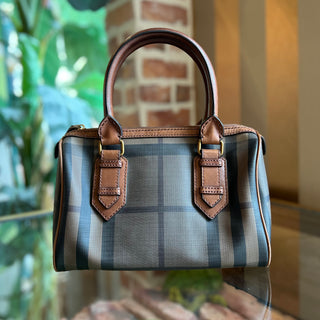 BURBERRY Chester Smoked Check Small Bowling Bag