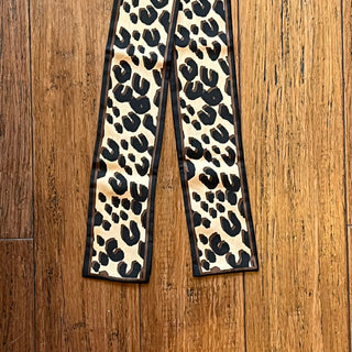 LOUIS VUITTON Leopard Print Silk Bandeau Scarf