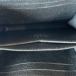 LOUIS VUITTON Zippy Black Empreinte Leather Coin Purse