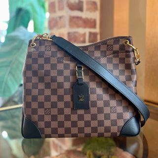 LOUIS VUITTON Odeon MM Damier Ebene Canvas Crossbody