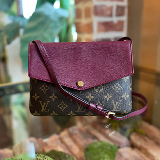 LOUIS VUITTON Twice Monogram Canvas Crossbody