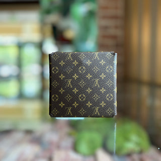 LOUIS VUITTON Small Brown Monogram Canvas Folding Jewelry Case