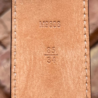 LOUIS VUITTON LV Monogram Canvas Belt SZ 85/34