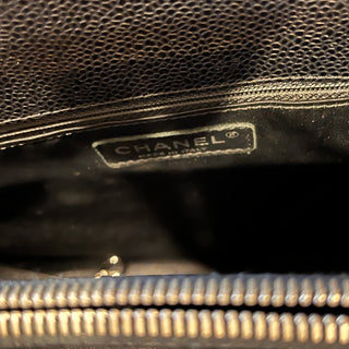 CHANEL Grand Shopping Black Quilted Caviar Leather Tote