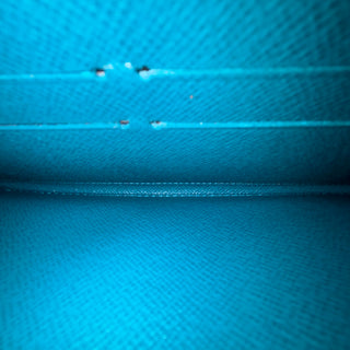 LOUIS VUITTON Blue Sarah Long Epi Leather Wallet