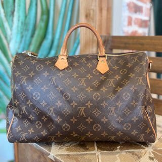 LOUIS VUITTON Speedy Bandouliere 40 Brown Monogram Canvas Weekend Bag