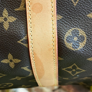 LOUIS VUITTON  Keepall Bandouliere 55 Brown Monogram Canvas Duffle Bag