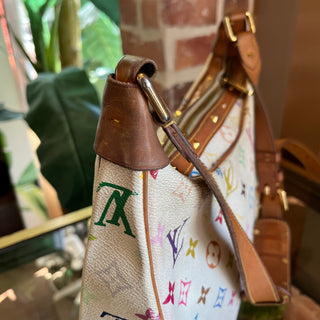 LOUIS VUITTON Boulogne White Monogram Multicolore Shoulder Bag