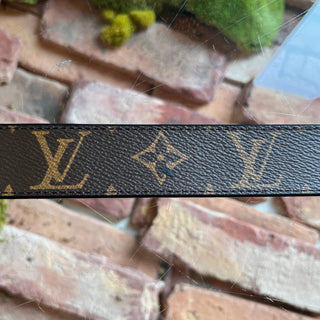 LOUIS VUITTON LV Initiales Reversible Coated Canvas Belt SZ 95/38