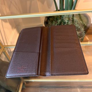 LOUIS VUITTON Damier Ebene Brazza Wallet