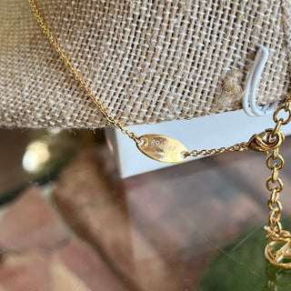 LOUIS VUITTON Louisette Gold-Tone Metal Necklace