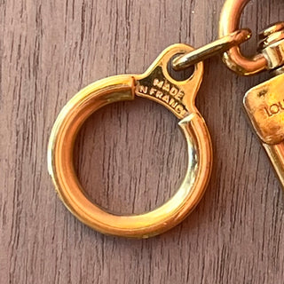 LOUIS VUITTON Anokre Gold-Tone Key Chain Bag Charm