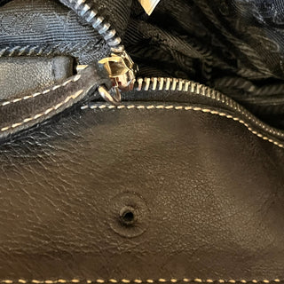 PRADA Black Nylon Multipocket Shoulder Bag