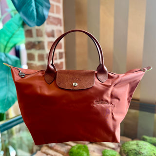 LONGCHAMP Le Pliage Club Medium Chestnut Nylon Tote