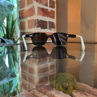 FENDI FE40077I 25C Black White FF Acetate Square Sunglasses