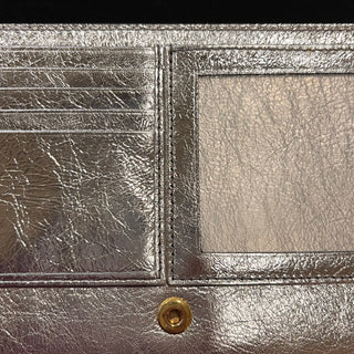 SAINT LAURENT Belle De Jour Silver Chain Clutch