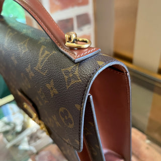 LOUIS VUITTON Monceau 26 Brown Monogram Canvas Briefcase Top Handle Bag