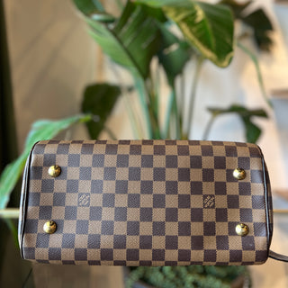 LOUIS VUITTON Duomo Damier Ebene Brown Canvas Satchel Bag