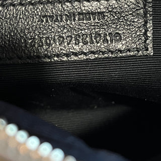 SAINT LAURENT Lou White Calfskin Leather Camera Crossbody Bag