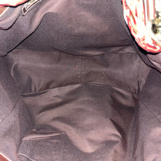 GUCCI Positano Small Beige Brown GG Canvas Leather Tote Bag