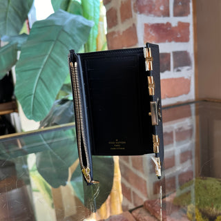 LOUIS VUITTON Capucines Compact Black Taurillon Leather Wallet