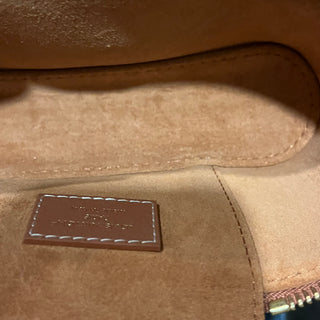 LOUIS VUITTON Low Key Vanity Pouch Cognac Calfskin Leather Top Handle Bag