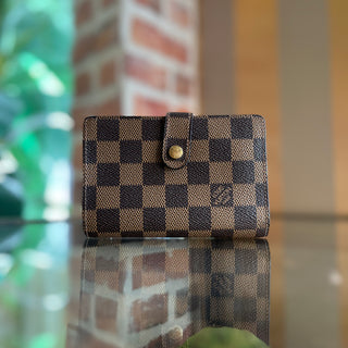 LOUIS VUITTON Damier Ebene French Purse Wallet