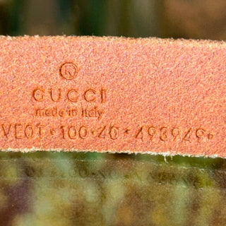 Gucci Thin GG Marmont Brown Belt 100 SZ 40