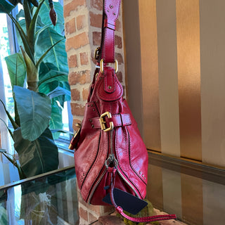 CHLOE Paddington Vermillion Leather Hobo