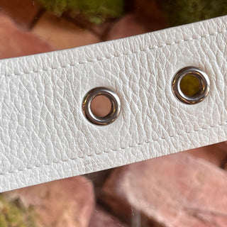 PRADA Leather White Belt SZ 80/32