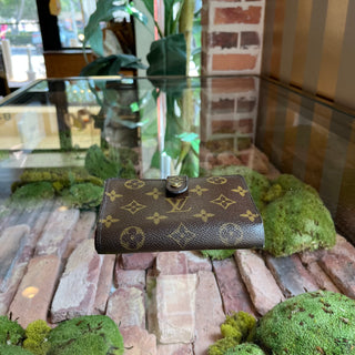 LOUIS VUITTON French Brown Monogram Canvas Vintage Wallet