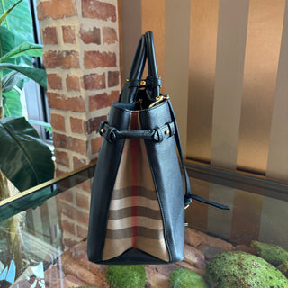 BURBERRY Banner Tote Black