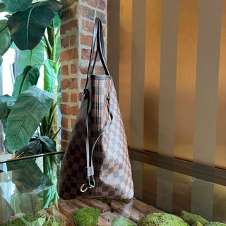 LOUIS VUITTON Neverfull GM Damier Ebene Canvas Tote Bag
