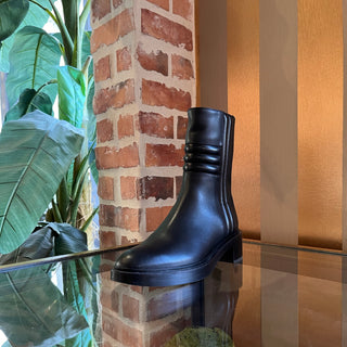 HERMES Black Leather Calfskin Harper Boots SZ 37 (US 7)
