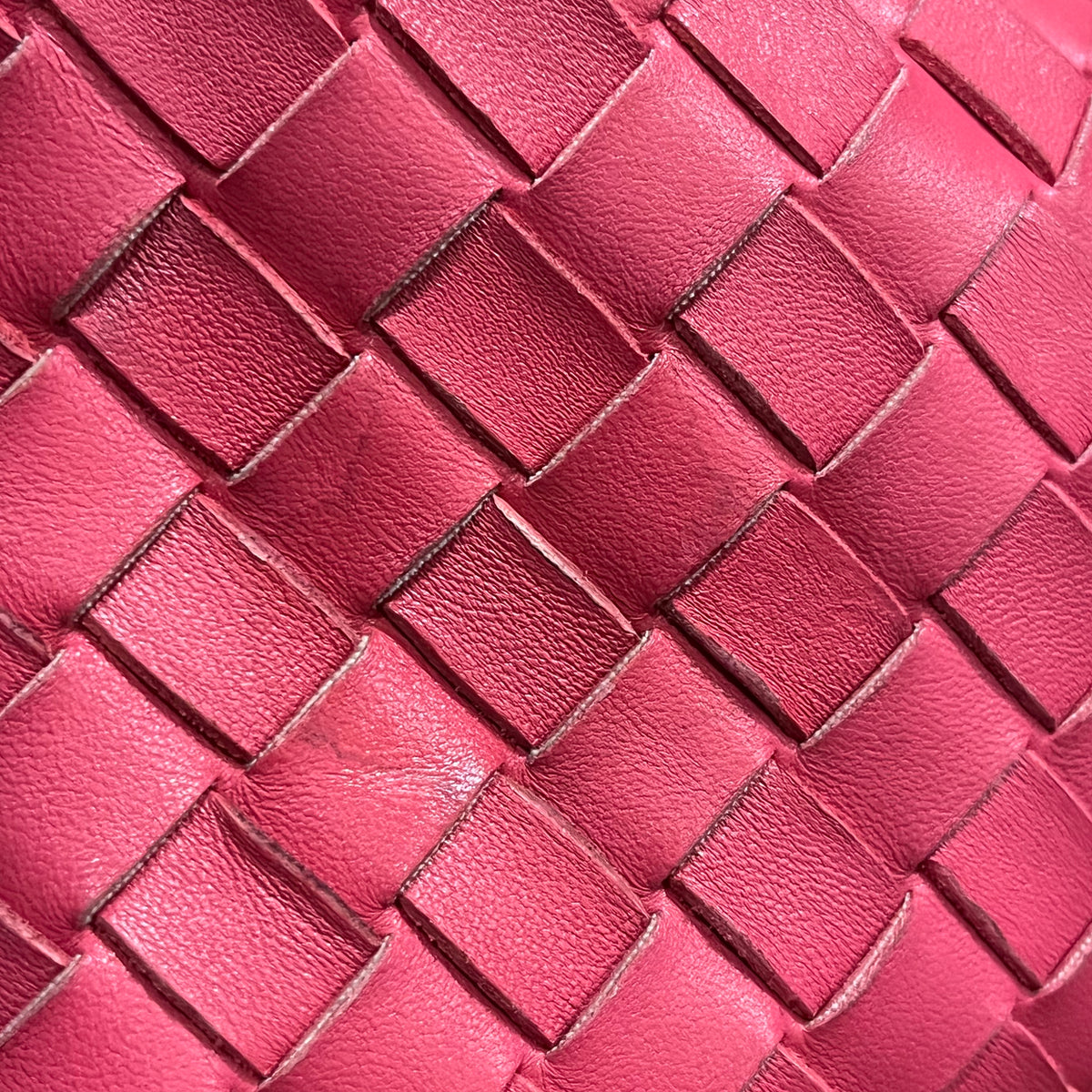 Bottega Veneta Pink Lambskin Leather Small Loop Camera Bag