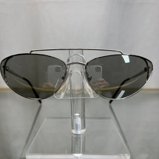 PRADA SPR62V Low Profile Silver Metal Sunglasses