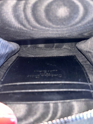 DIOR Black Cannage "Callin Dior" Phone Pouch