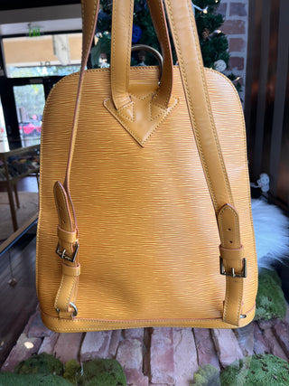 LOUIS VUITTON Yellow Epi Gobelins Backpack VI0935