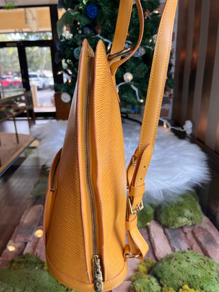 LOUIS VUITTON Yellow Epi Gobelins Backpack VI0935
