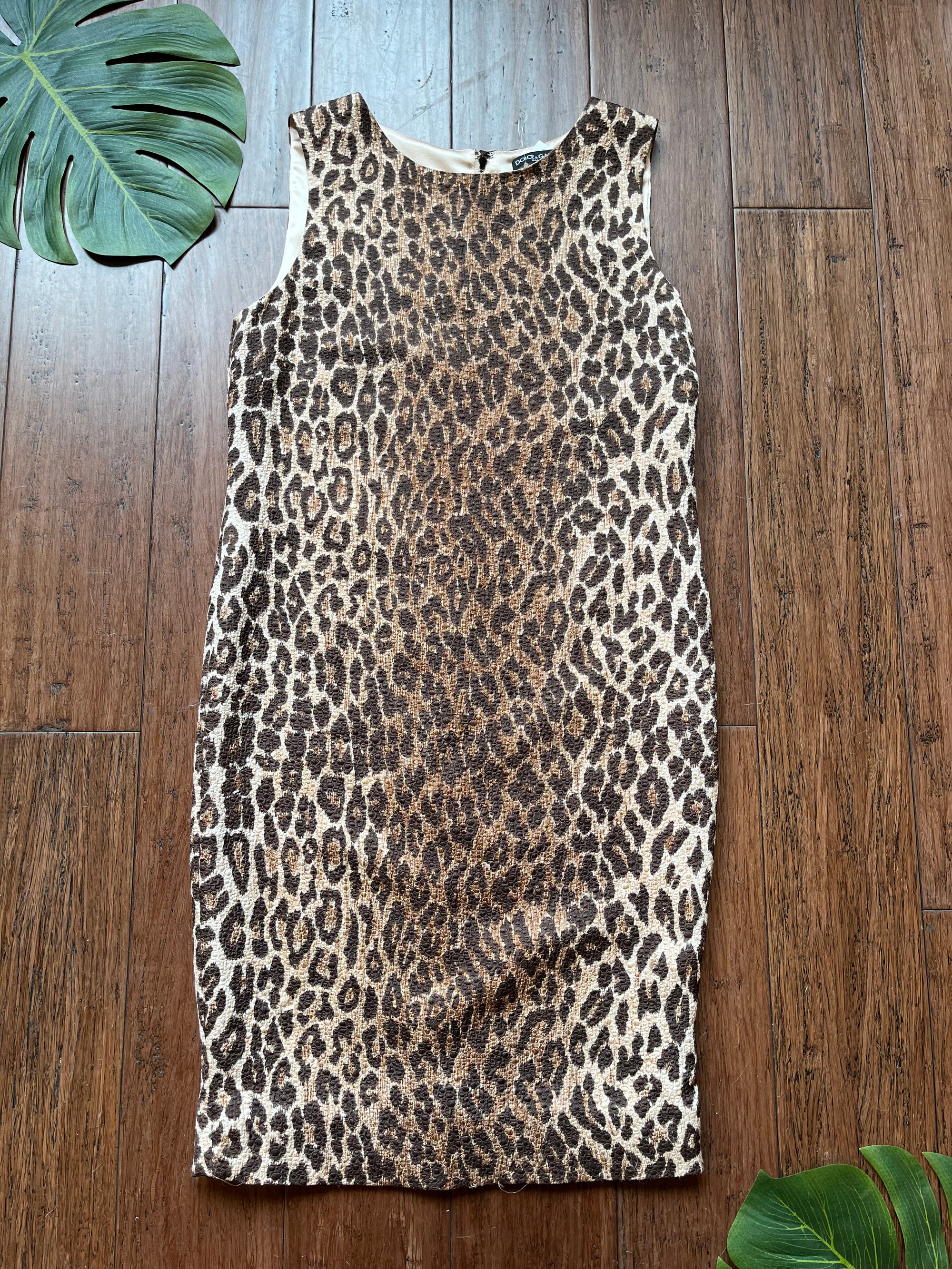 DOLCE&GABBANA Leopard Print Shift Dress