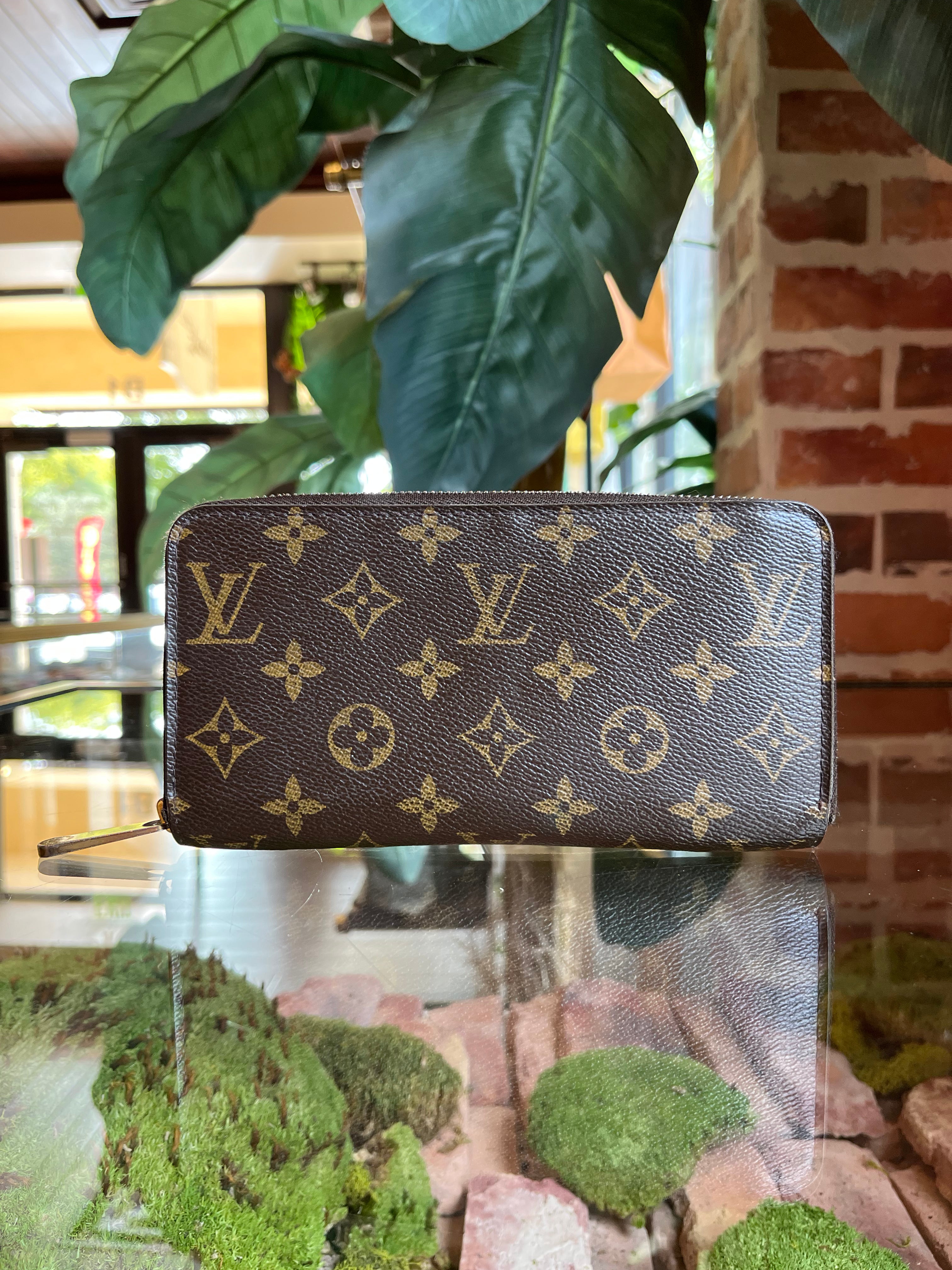 Louis Vuitton - Damier Ebene Zippy Wallet, Dust Bag included