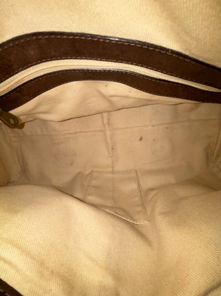 CHLOE Brown Snakeskin Silverado Shoulder Bag