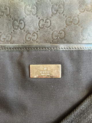 GUCCI Nylon GG Web Black Messenger