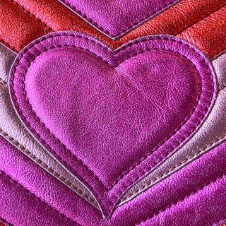 GUCCI GG Marmont Small Pink Metallic Diagonal Quilted Flap Shoulder Bag