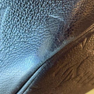 LOUIS VUITTON Neverfull MM Black Empreinte Leather Tote Bag