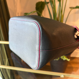 LOUIS VUITTON Lockme Bucket Calfskin Leather Bucket Bag