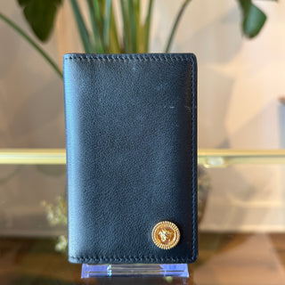 VERSACE Medusa Head Medallion Bifold Leather Wallet
